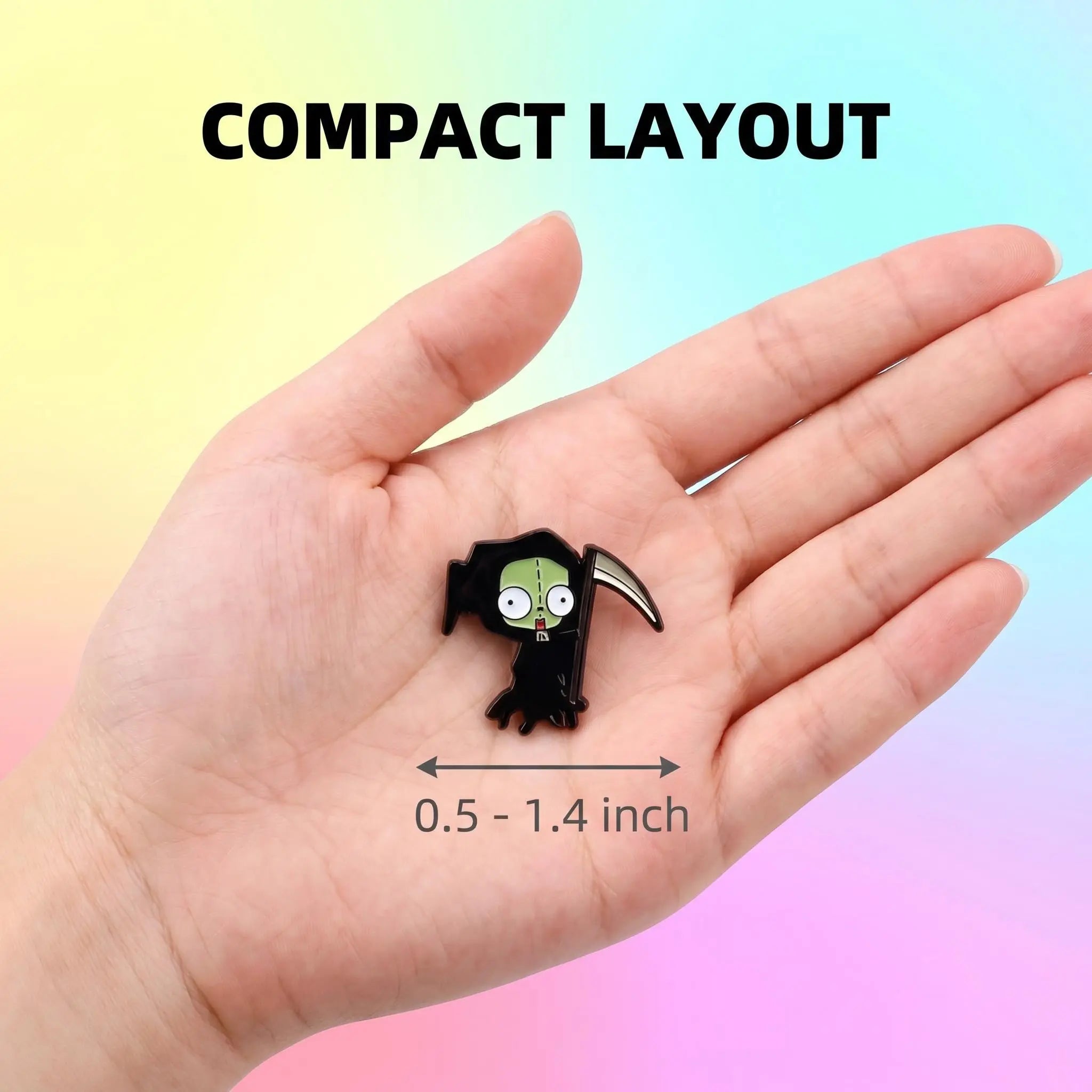 Invader Zim GIR Enamel Pin Set | Funny Cute Retro Cartoon 9-Piece Collection