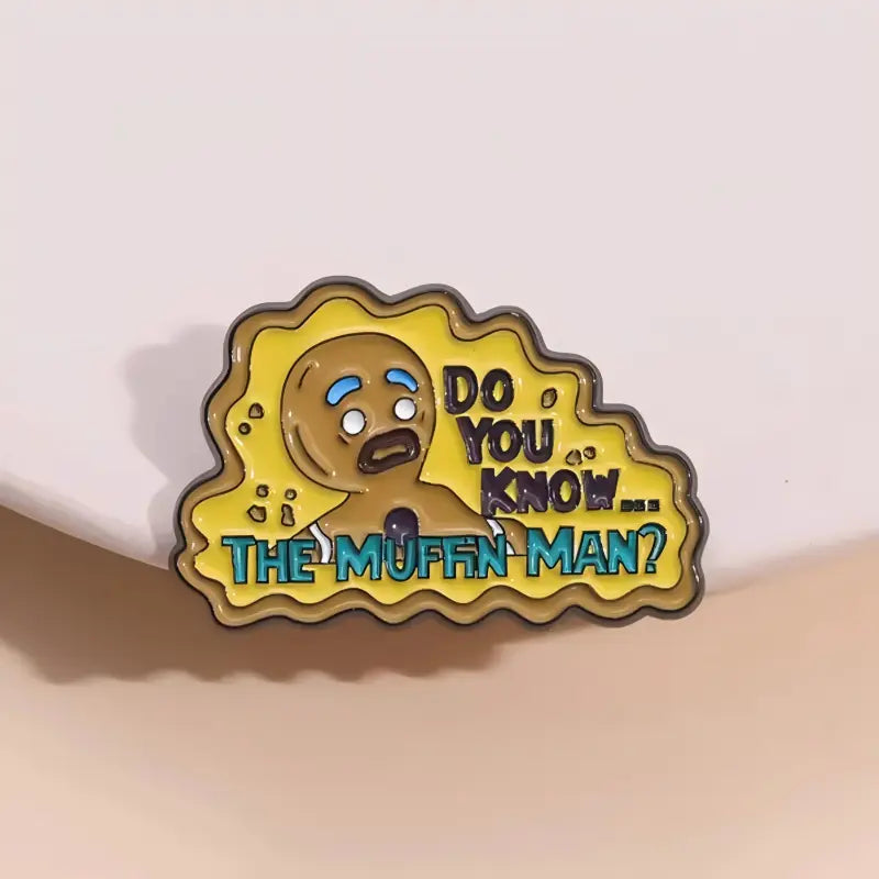 Gingerbread Man Muffin Man Enamel Pin | Funny Shrek Meme Lapel Pin