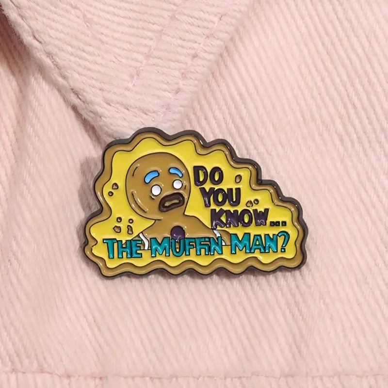 Gingerbread Man Muffin Man Enamel Pin | Funny Shrek Meme Lapel Pin