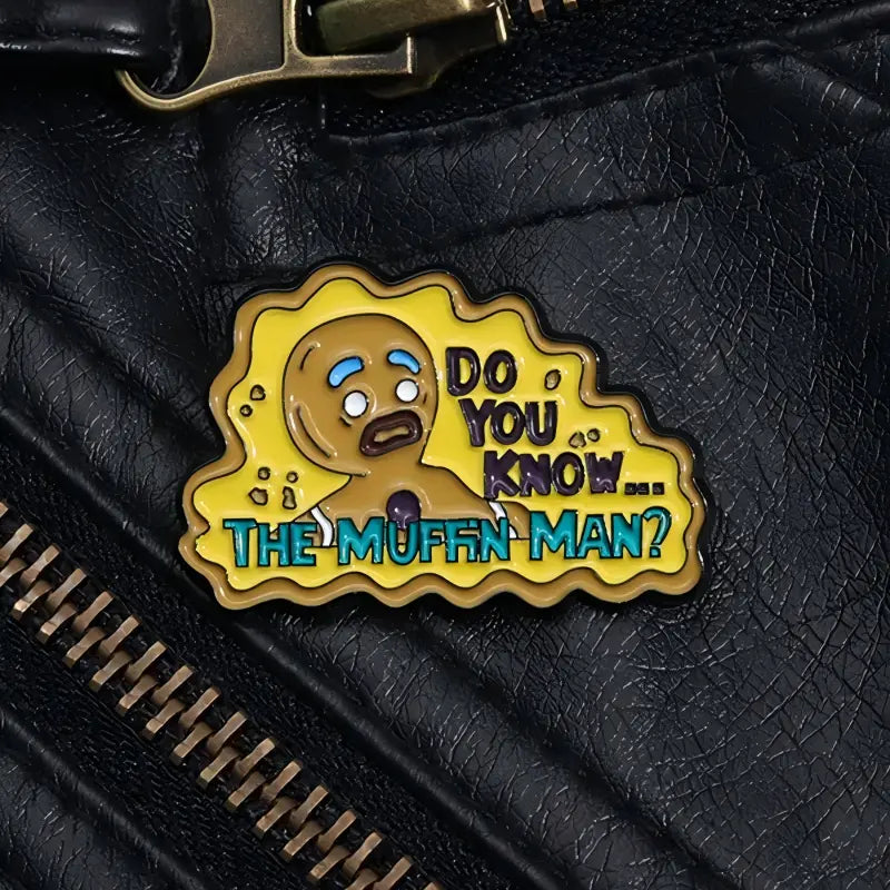 Gingerbread Man Muffin Man Enamel Pin | Funny Shrek Meme Lapel Pin