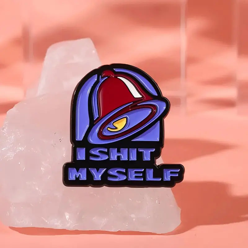 I Shit Myself Enamel Pin | Funny Fast Food Parody Lapel Pin