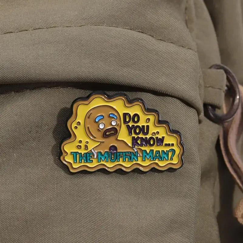 Gingerbread Man Muffin Man Enamel Pin | Funny Shrek Meme Lapel Pin