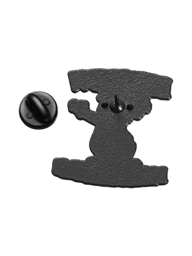 Funny Pew Pew Duck Enamel Pin | Hardcore Cartoon Meme Lapel Pin
