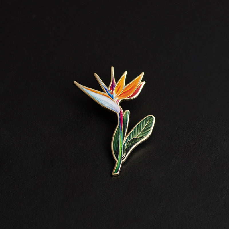Bird of Paradise v2 Floral Enamel Pin | Official Flower of Los Angeles