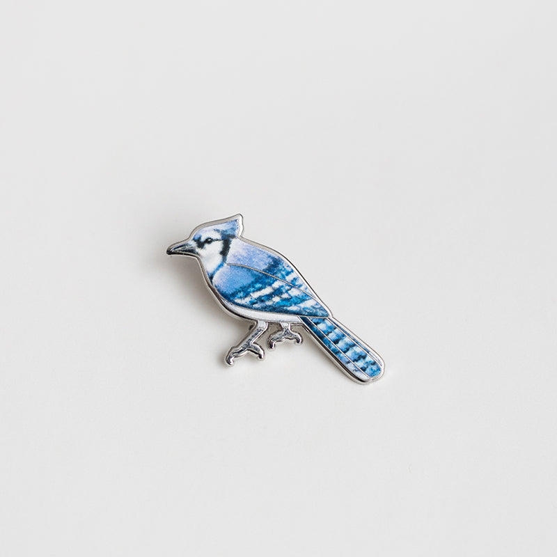 Blue Jay Bird Enamel Pin