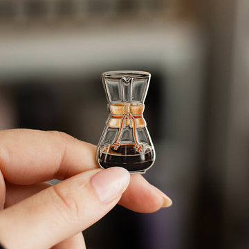 Chemex v2 Glass Coffeemaker Enamel Pin (Limited Batch)