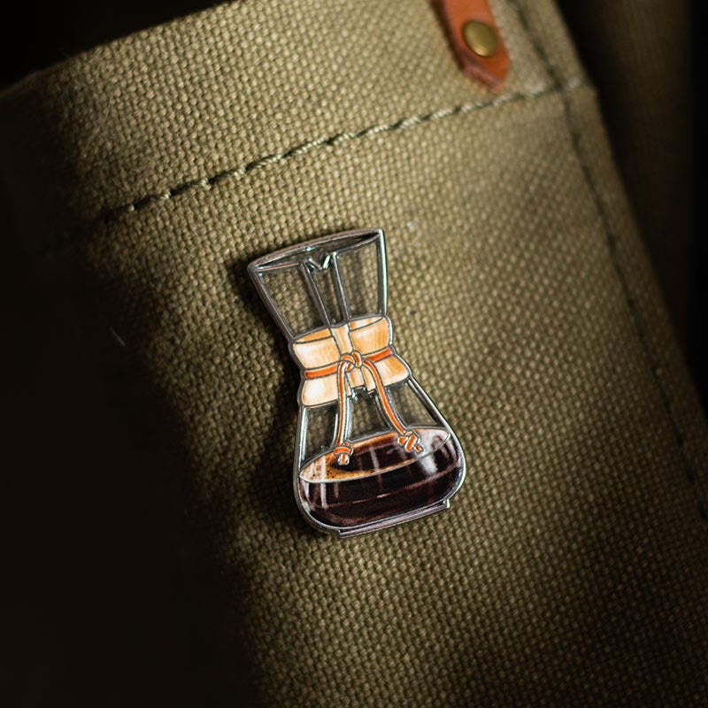 Chemex v2 Glass Coffeemaker Enamel Pin (Limited Batch)