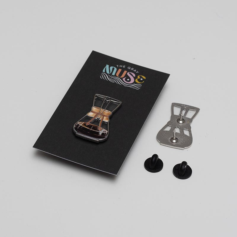 Chemex v2 Glass Coffeemaker Enamel Pin (Limited Batch)