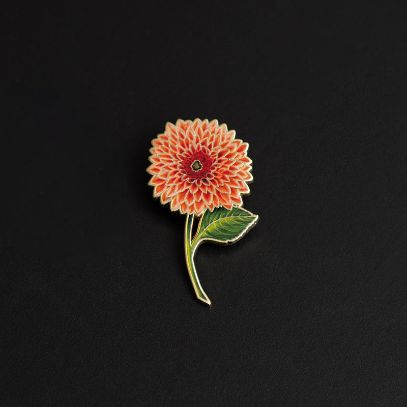 Dahlia v3 Floral Enamel Pin