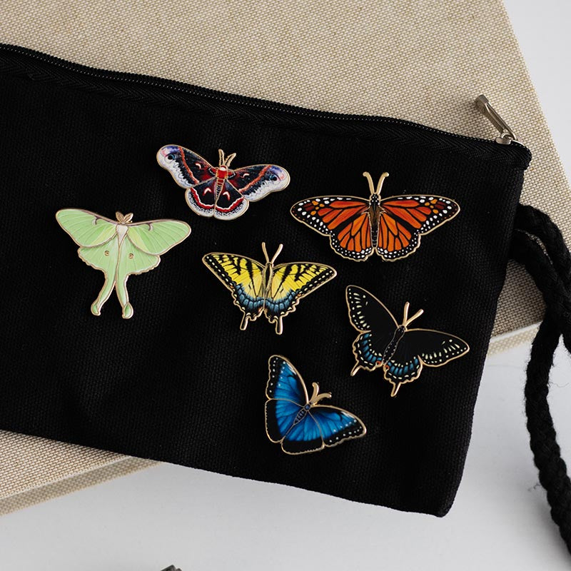 Black Swallowtail Butterfly Enamel Pin | Oklahoma and New Jersey State Insect
