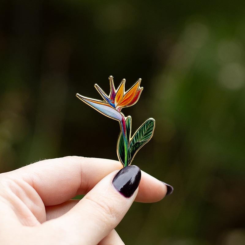 Bird of Paradise v2 Floral Enamel Pin | Official Flower of Los Angeles