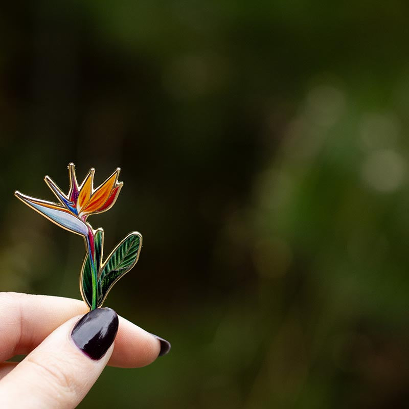 Bird of Paradise v2 Floral Enamel Pin | Official Flower of Los Angeles