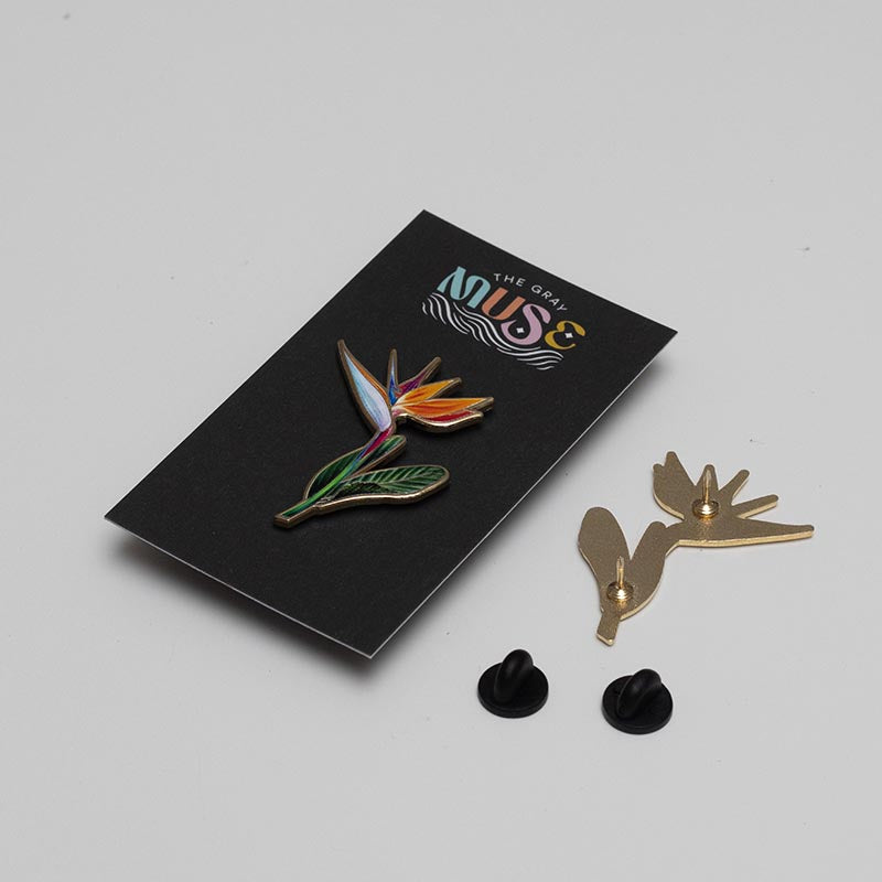 Bird of Paradise v2 Floral Enamel Pin | Official Flower of Los Angeles