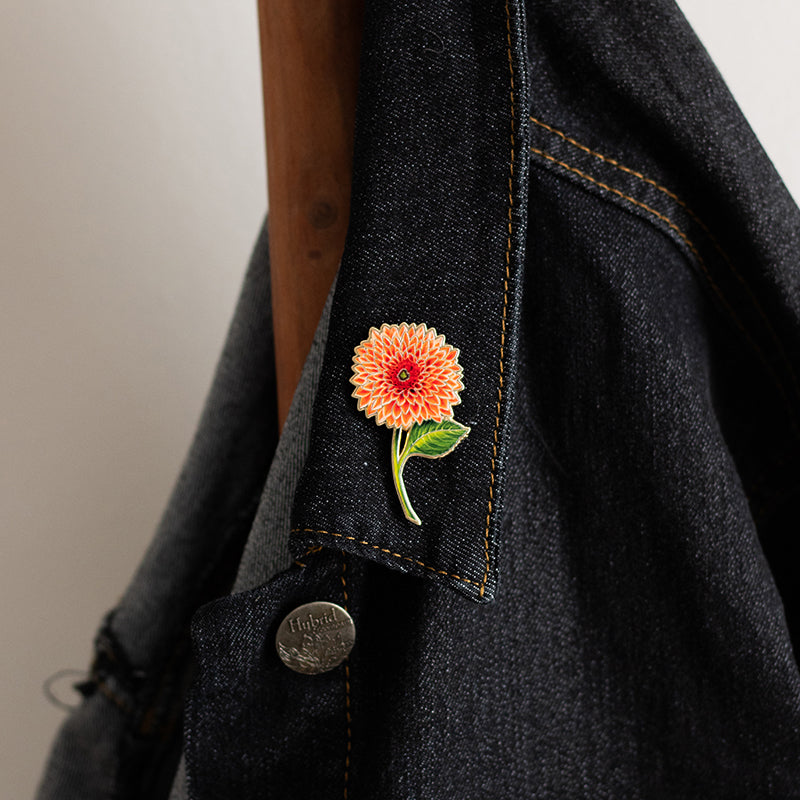 Dahlia v3 Floral Enamel Pin