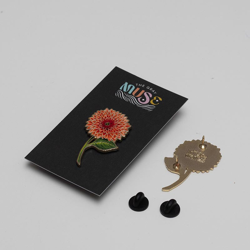 Dahlia v3 Floral Enamel Pin