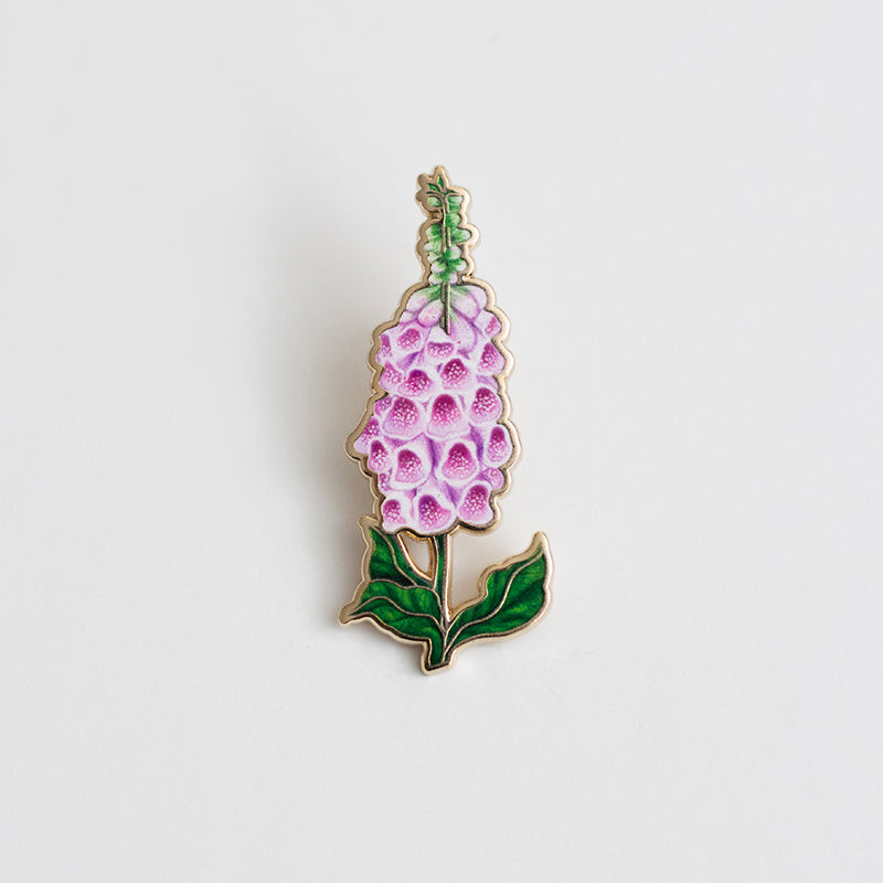 Foxglove Floral Enamel Pin