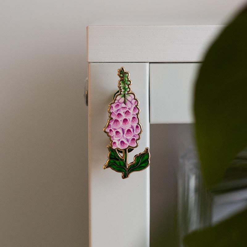 Foxglove Floral Enamel Pin