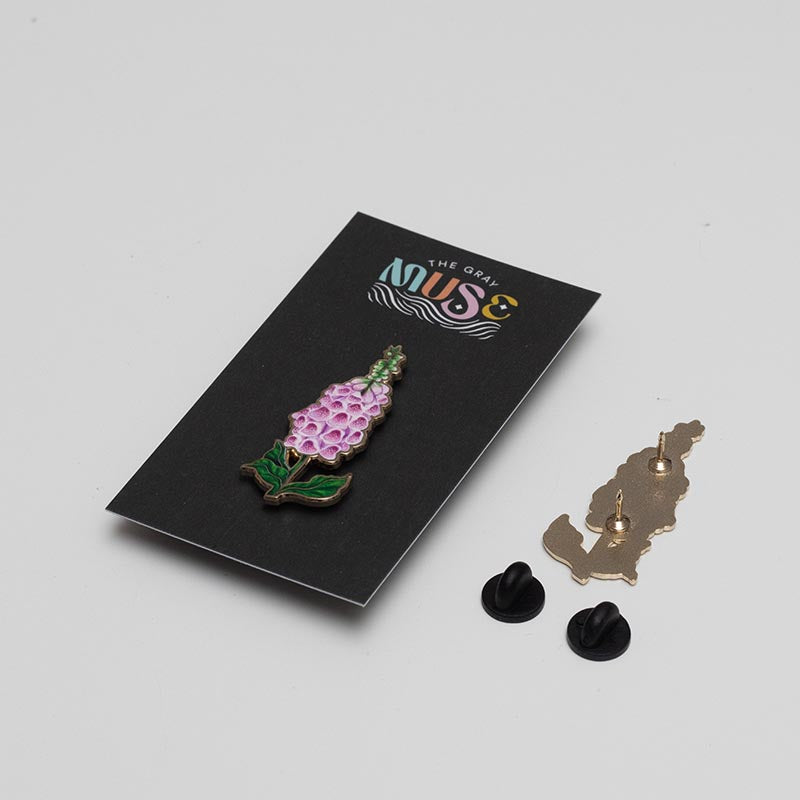Foxglove Floral Enamel Pin