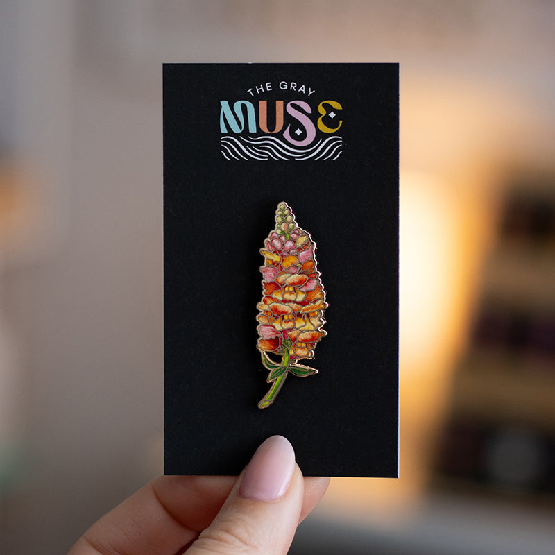 Snapdragon v2 Floral Enamel Pin
