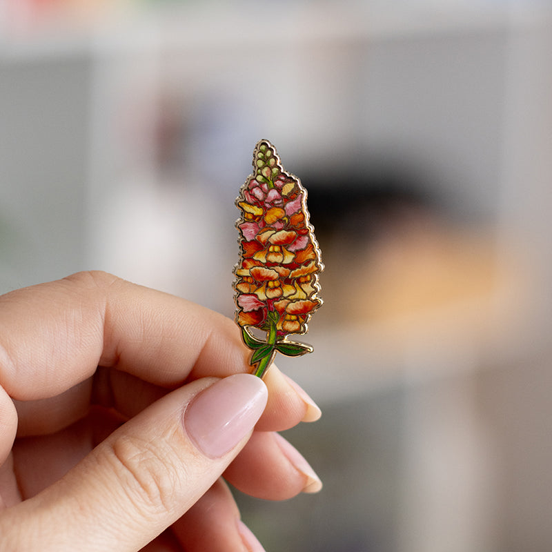Snapdragon v2 Floral Enamel Pin