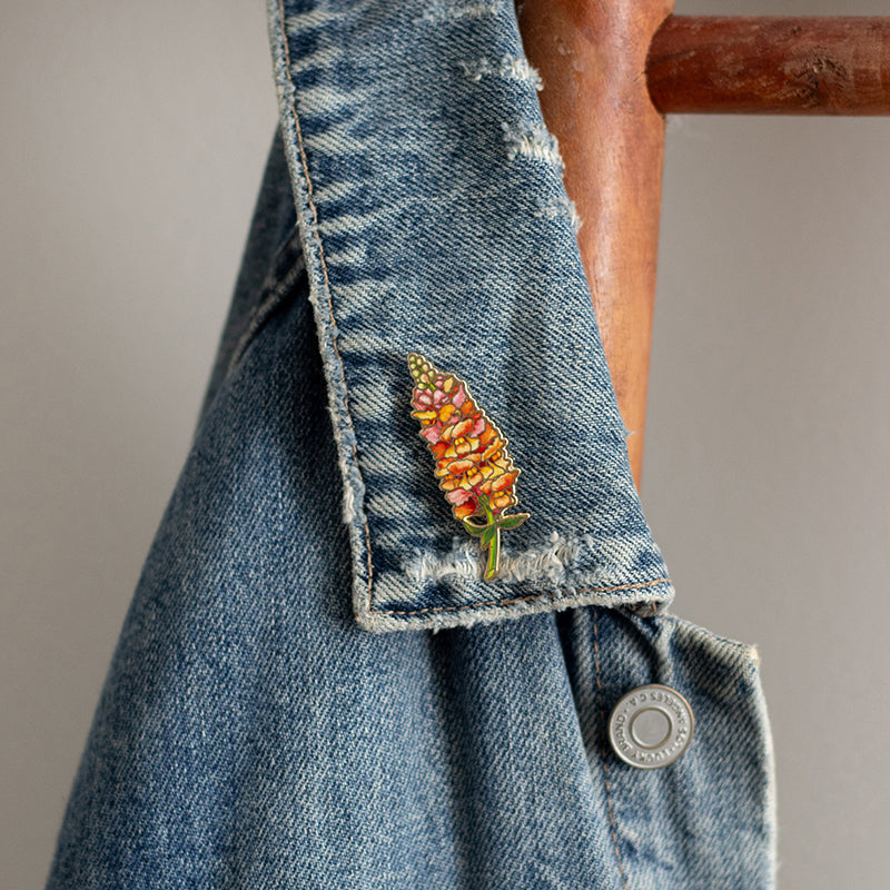 Snapdragon v2 Floral Enamel Pin