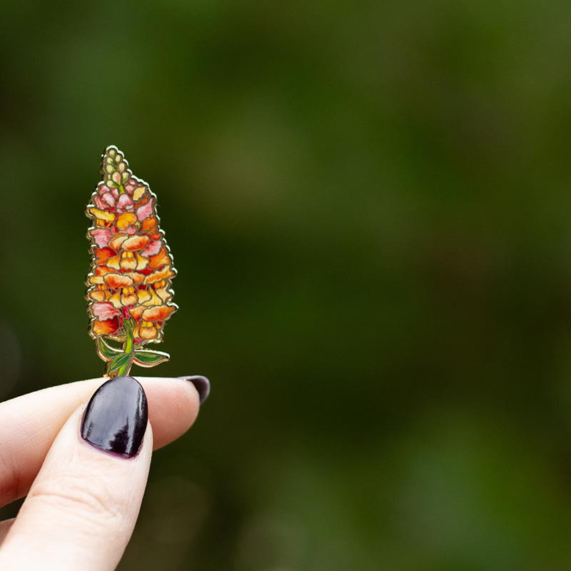 Snapdragon v2 Floral Enamel Pin