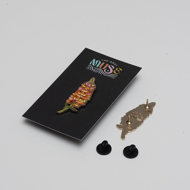 Snapdragon v2 Floral Enamel Pin