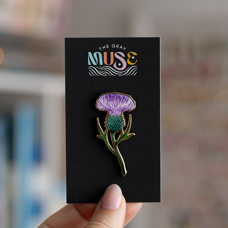 Thistle Floral Enamel Pin | Scotland National Flower
