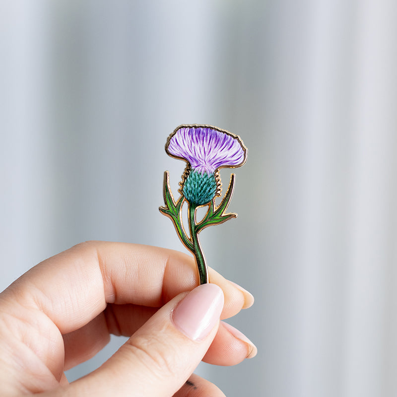 Thistle Floral Enamel Pin | Scotland National Flower