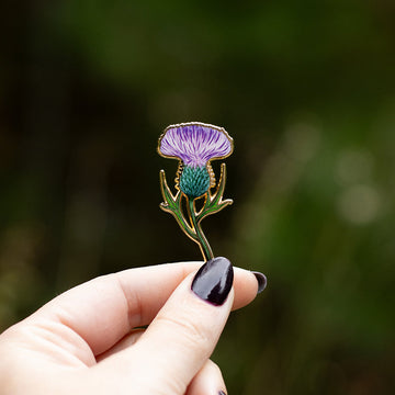 Thistle Floral Enamel Pin | Scotland National Flower