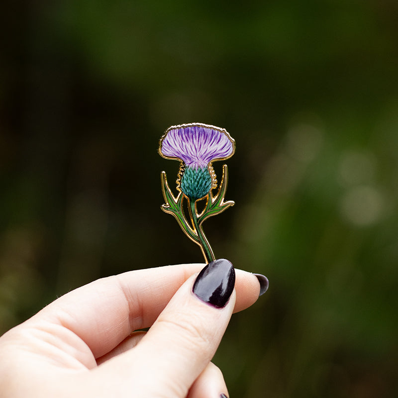 Thistle Floral Enamel Pin | Scotland National Flower
