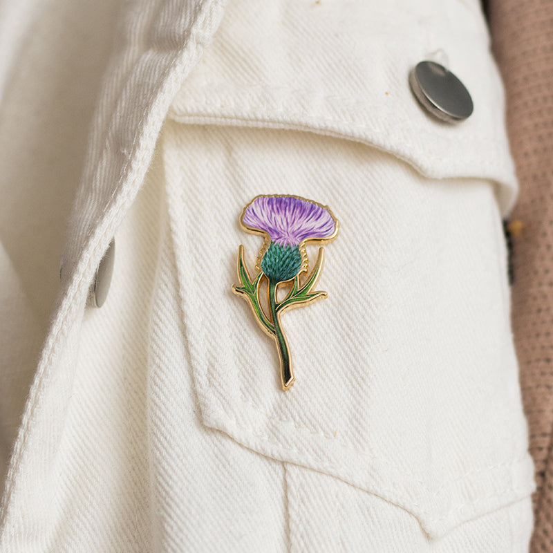 Thistle Floral Enamel Pin | Scotland National Flower