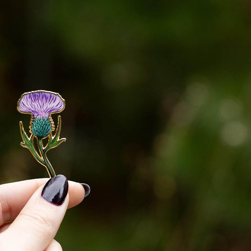 Thistle Floral Enamel Pin | Scotland National Flower