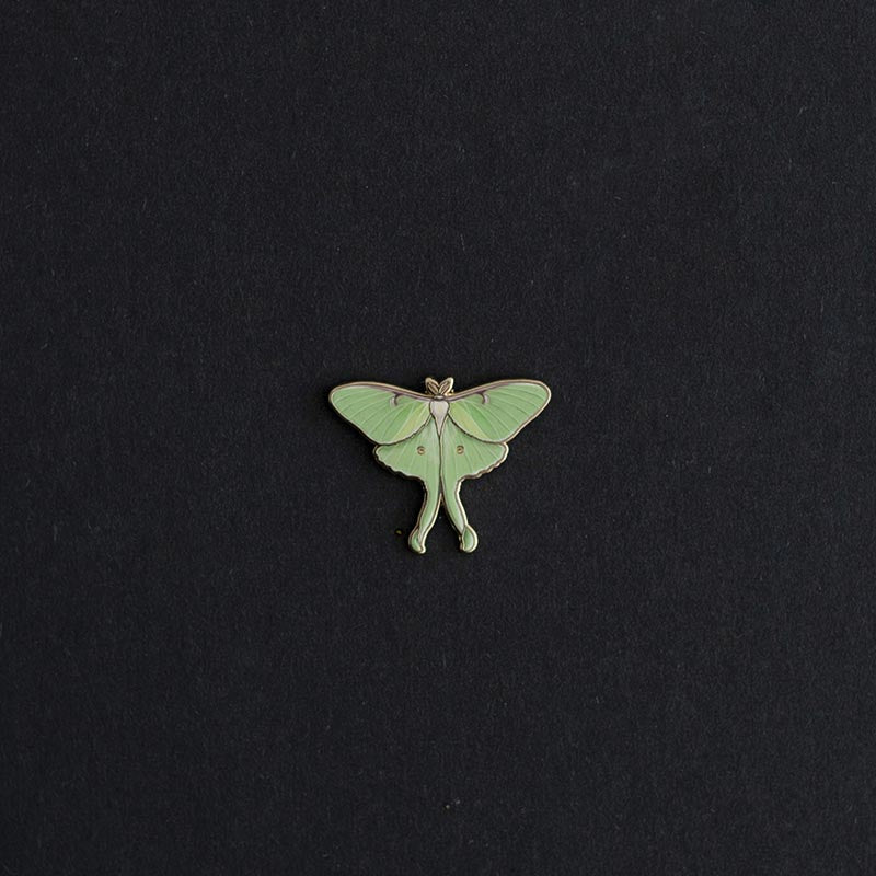 Luna Moth Enamel Pin