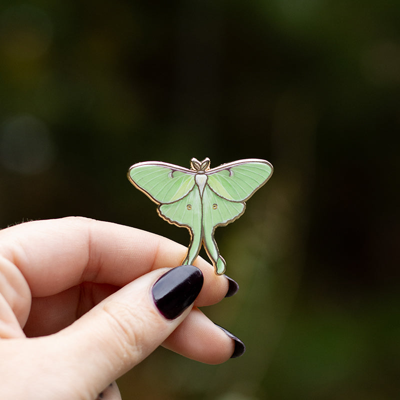 Luna Moth Enamel Pin