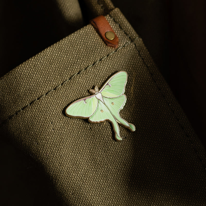 Luna Moth Enamel Pin