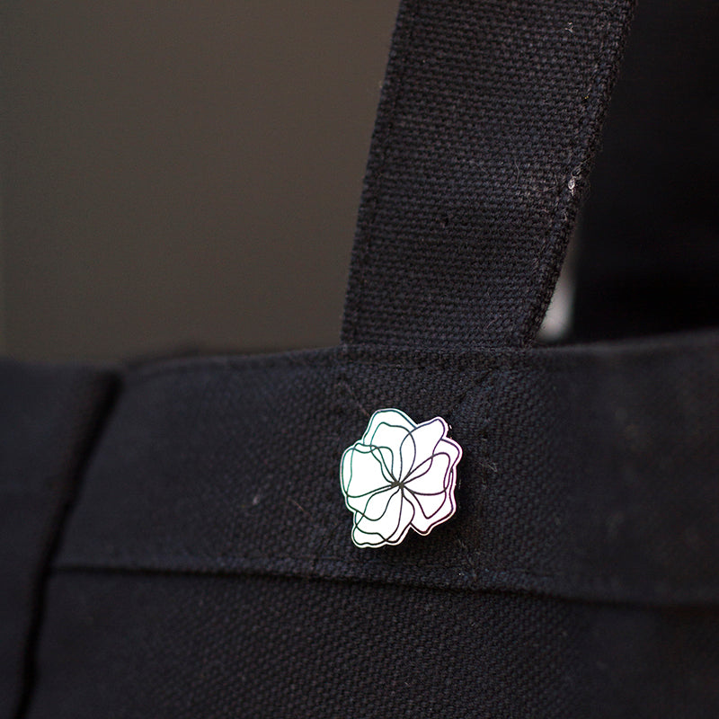 RETIRING One Line Art Flower Mini Enamel Pin