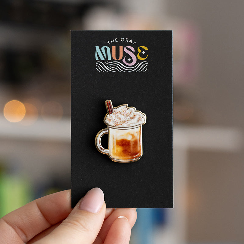 RETIRING Pumpkin Spice Latte Enamel Pin
