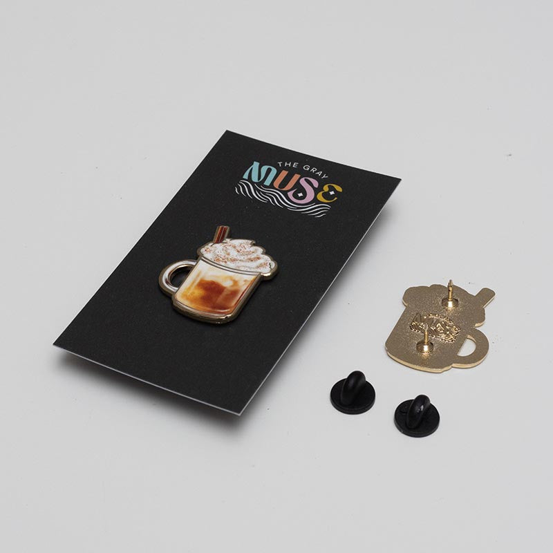 RETIRING Pumpkin Spice Latte Enamel Pin