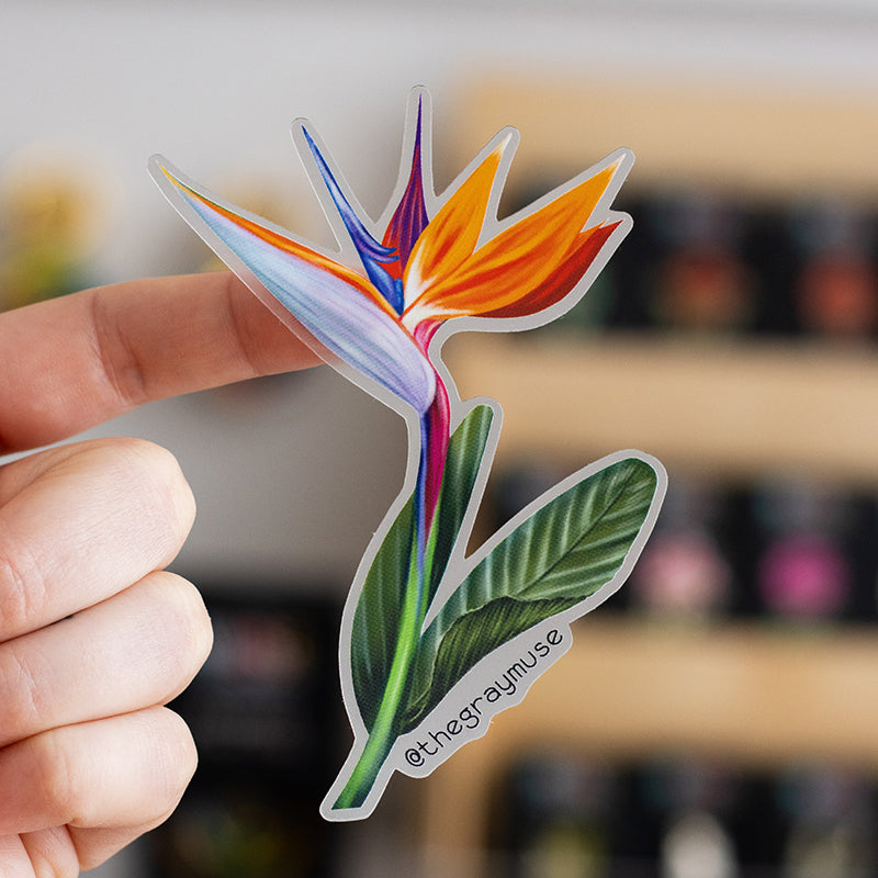 Bird of Paradise Floral Matte Sticker | Official Flower of Los Angeles