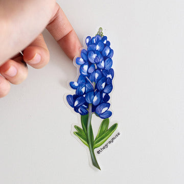 Bluebonnet Floral Matte Sticker | Texas State Flower