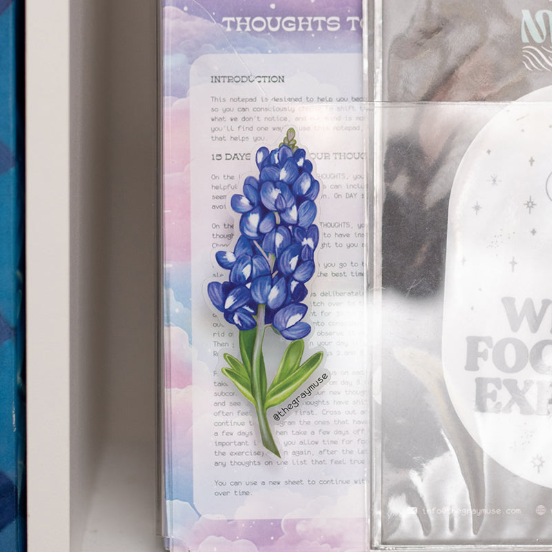 Bluebonnet Floral Matte Sticker | Texas State Flower